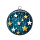 Pendentif Cabochon Argent - étoile