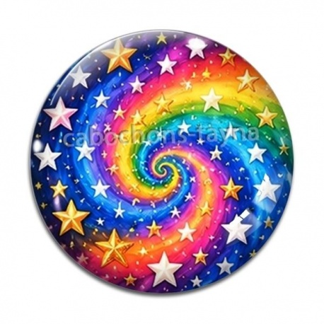 Cabochon Verre - étoile