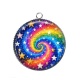 Pendentif Cabochon Argent - étoile