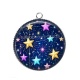 Pendentif Cabochon Argent - étoile