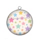 Pendentif Cabochon Argent - étoile