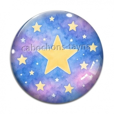 Cabochon Verre - étoile