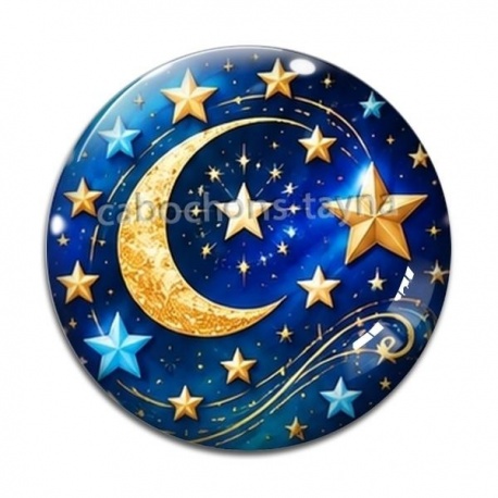 Cabochon Verre - étoile