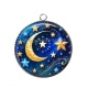 Pendentif Cabochon Argent - étoile