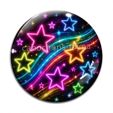 Cabochon Verre - étoile
