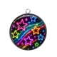 Pendentif Cabochon Argent - étoile