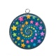 Pendentif Cabochon Argent - étoile