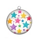 Pendentif Cabochon Argent - étoile