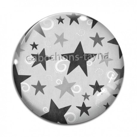 Cabochon Verre - étoile