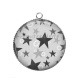 Pendentif Cabochon Argent - étoile