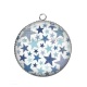 Pendentif Cabochon Argent - étoile