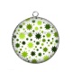 Pendentif Cabochon Argent - étoile