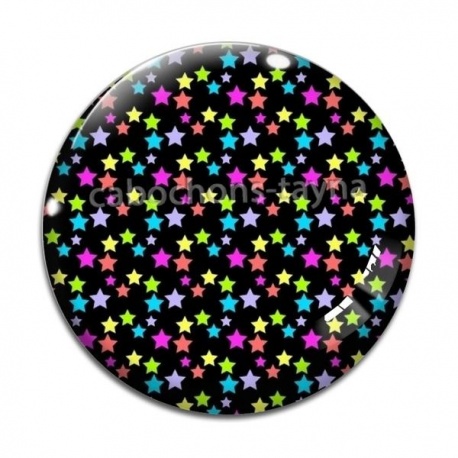 Cabochon Verre - étoile