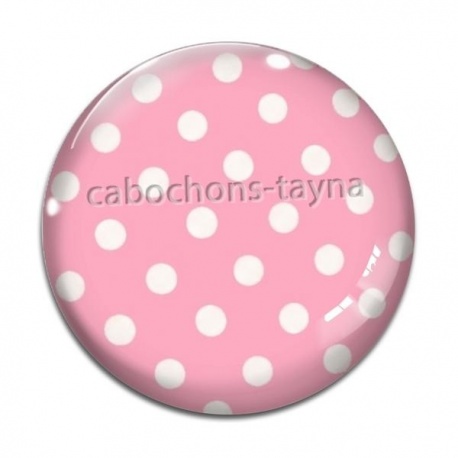 Cabochon Verre - pois