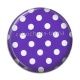 Cabochon Résine - pois blanc et violet