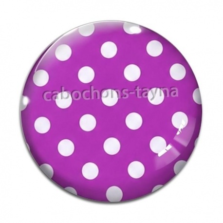 Cabochon Verre - pois