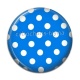 Cabochon Résine - pois bleu