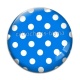 Cabochon Verre - pois bleu