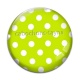Cabochon Verre - pois vert