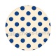 pois bleu beige