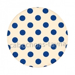 pois bleu beige
