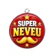 Pendentif Cabochon Argent - super neveu