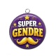 Pendentif Cabochon Argent - super gendre