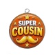 Pendentif Cabochon Argent - super cousin