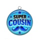 Pendentif Cabochon Argent - super cousin