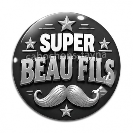 Cabochon Verre - super beau fils