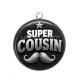 Pendentif Cabochon Argent - super cousin