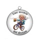 Pendentif Cabochon Argent - une mamie formidable