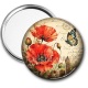 Miroir de poche - coquelicot