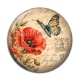 Cabochon Résine - coquelicot