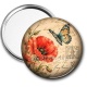 Miroir de poche - coquelicot
