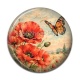 Cabochon Résine - coquelicot