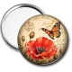 Miroir de poche - coquelicot