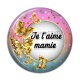 Cabochon Résine - je t'aime mamie