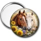 Miroir de poche - cheval