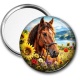 Miroir de poche - cheval