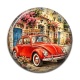 Cabochon Résine - voiture coccinelle