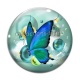 Cabochon Verre - papillon