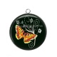 Pendentif Cabochon Argent - papillon
