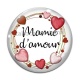 Cabochon Verre - mamie d'amour