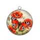 Pendentif Cabochon Argent - papillon