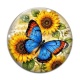Cabochon Verre - papillon