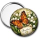 Miroir de poche - papillon
