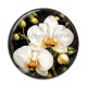 Cabochon Résine - fleur orchidée