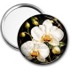 Miroir de poche - fleur orchidée