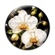 Cabochon Verre - fleur orchidée